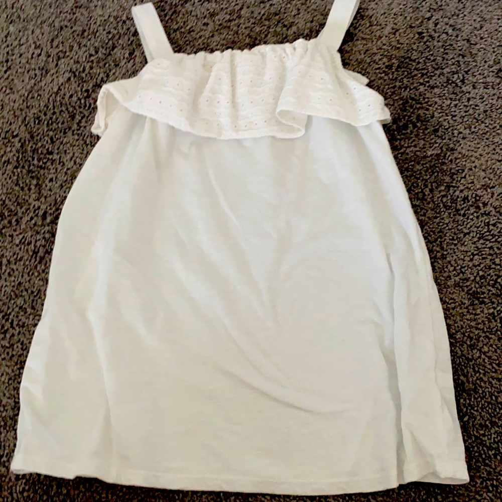 Girls white shirt/tank top